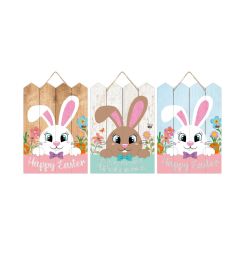 48 Bulk Easter Plaque Deco 9.5 Inch