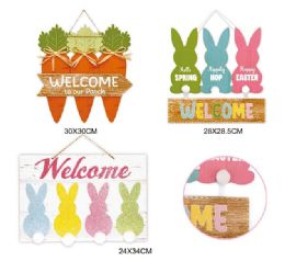48 Bulk Easter Plaque Deco Assorted Design