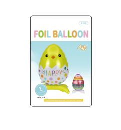 24 Bulk Easter Standing Foil Balloon Egg