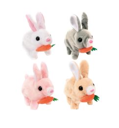 48 Bulk Electric Plush Bunny 17x15x9cm
