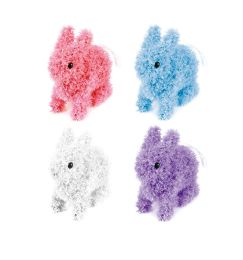 48 Bulk 8 inch Easter Tinsel Bunny Decor