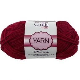 100 Bulk Yarn Acrylic Crimson 2oz #4 md