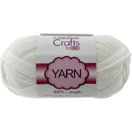 100 Bulk Yarn Acrylic White 2oz #4 md