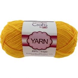 100 Bulk Yarn Acrylic Golden Yellow 2oz #4 md