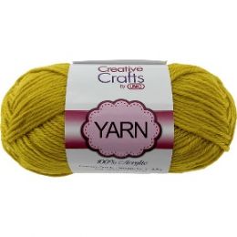 100 Bulk Yarn Acrylic Mustard 2oz #4 md