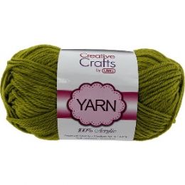 100 Bulk Yarn Acrylic Olive Green 2oz #4 md