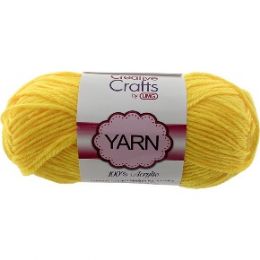 100 Bulk Yarn Acrylic Lemon 2oz #4 md