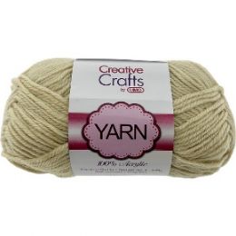 100 Bulk Yarn Acrylic Beige 2oz #4 md