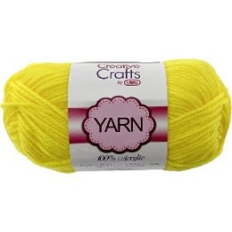 100 Bulk Yarn Acrylic Bright Yellow 2oz #4 md