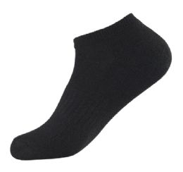 216 Bulk Knocker Men's Half Cushioned No Show Socks With Arch Support Size 9-11