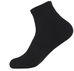 216 Bulk Knocker Men's Half Cushioned Quarter Socks With Arch Support Size 10-13