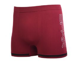 144 Bulk Spak Men's Seamless Boxer Briefs