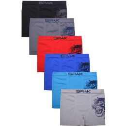 144 Bulk Men's Seamless Boxer Briefs In Assorted Colors