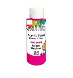 24 Bulk 2oz acrylic paint Hot Pink