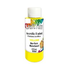24 Bulk 2oz Acrylic Paint Yellow