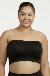 144 Bulk Sofra Ladies Seamless Tube Top Bra Plus Size