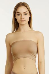 144 Bulk Sofra Ladies Seamless Tube Top Bra