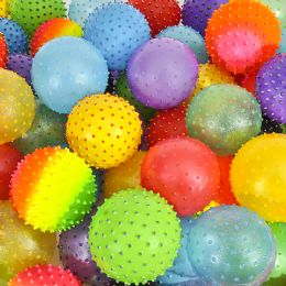 500 Bulk 5 inch Knobby Ball Mix (500pcs)