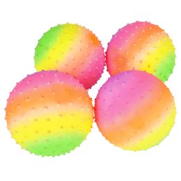 100 Bulk 5 inch Rainbow Knobby Ball
