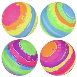 200 Bulk 6 inch Neon Paint Brush Stripes Vinyl Ball
