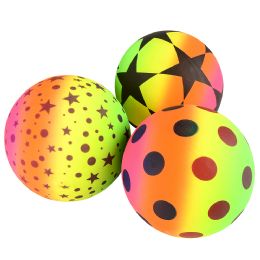 100 Bulk 6 inch Rainbow Ball Vinyl Mix 100ct