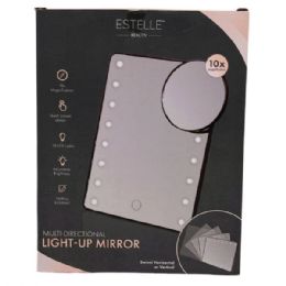 4 Bulk Estelle Beauty MultI-Directional 16 Led Makeup Mirror In Black
