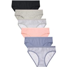 432 Bulk Sofra Ladies Cotton Bikini Panty Assorted