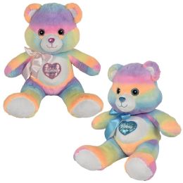6 Bulk 24 inch Cotton Candy Heart Bear
