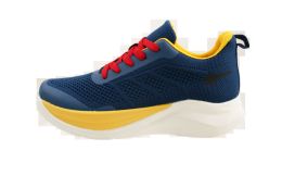 12 Bulk Men's Sneaker Navy&gold