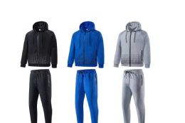12 Bulk Mens Tech Fashion Fleece Set In Navy