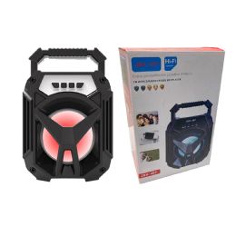 18 Bulk 4 inch Wireless Speaker With Usb/tf Card/fm & Aux Inputs 1200 Mah Multicolor Light On Speaker