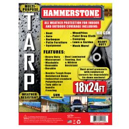 6 Bulk Tarp 18 X 24 Ft Silver Heavy Duty 160 Gsm