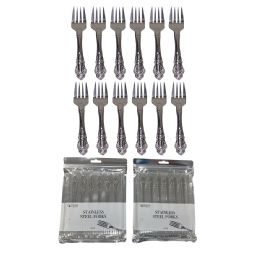 48 Bulk 12 Pcsstainless Steel Fork Set