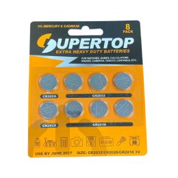72 Bulk  8 Pcs Super Cell 3v Lithium Battery
