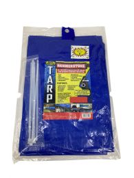 10 Bulk Tarp 10 X 20 Ft Blue 80 Gsm
