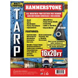 5 Bulk Tarp 16 X 20 Ft Blue 80 Gsm
