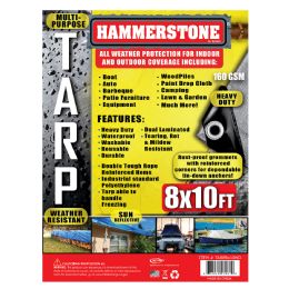 20 Bulk Tarp 8 X 10 Ft Silver Heavy Duty 160 Gsm