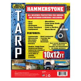 25 Bulk Tarp 10 X 12 Ft Blue 80 Gsm