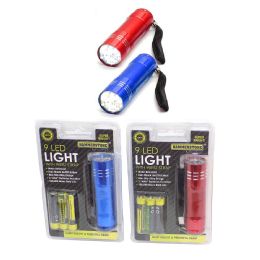 72 Bulk Heavy Duty 9 Led Flashlight