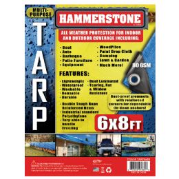 25 Bulk Tarp 6 X 8 Ft Blue 80 Gsm