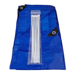 3 Bulk Tarp 20 X 25 Ft Blue 80 Gsm