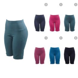 30 Bulk Womens Biker Shorts Assorted