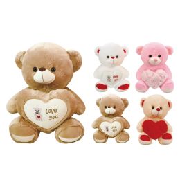 48 Bulk 12 inch Bear With Heart