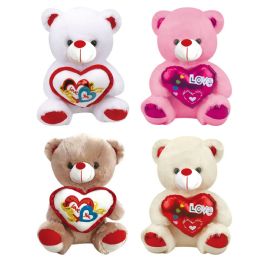 36 Bulk 16 inch Bear With Heart Assorted