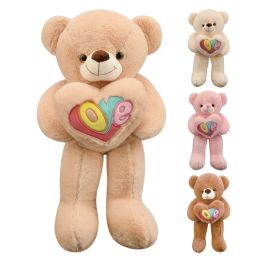 8 Bulk 40 inch Bear With Heart Assorted Colors
