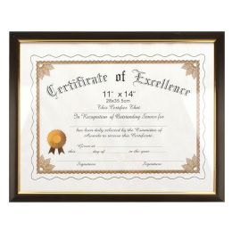 24 Bulk Certificate Frame 11 X 14 inch