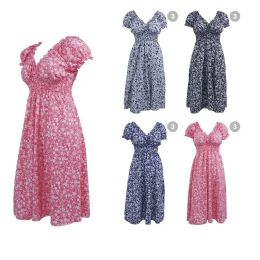 30 Bulk Womens Dainty Floral Dress Size Assorted