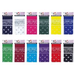 90 Bulk Bandana Assorted Colors One Size