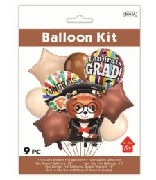 24 Bulk 9pc Graduation Balloon Kit