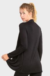 24 Bulk Sofra Ladies Rayon Caridan Black